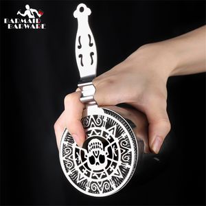 Bar Tools Skull And Mechanical Watch Strainer Sprung Cocktail Stainless Steel Deluxe 230814