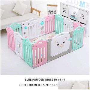 Bed Rails Indoor Baby Playground Playpen for Children Ball Pit Pp Pp Pool Basen Kids Fence Play Yard 210831 Drop dostarczenie macierzyńskie SA DH6TF