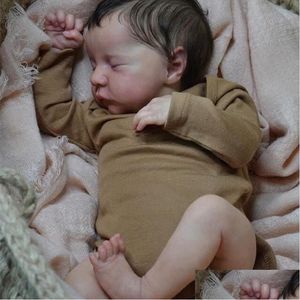 Dolls 19Inch Lifelike Reborn Levi In Two Versions Soft Body Or Fl Sile Touch Flexible High Quality Handmade Doll Drop Delivery Toys Dh7Yw