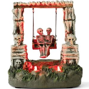 Altre forniture per feste di eventi Decorazioni di Halloween che oscillano Scheletro Figura LEGGI LEGGI Accessori del villaggio si spostano avanti e indietro Ornamenti per le vacanze Gift 230815