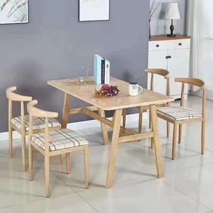 Modern minimalism Commercial Furniture dining table and chair combination