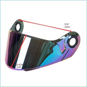 Capacetes de motocicleta Capacete de ciclismo óculos de proteção de bolhas lentes de escudo de bolhas compatíveis com ls2 ff370 ff394 ff325MotorCycle Drop Delivery Dhjdp