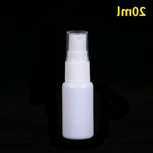 20ml 066oz Fine Mist Mini White Spray Bottles with Pump Spray Cap for Essential Oils, Travel, Perfumes Reusable Empty Plastic Bottles Bvcjc