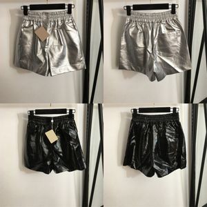 PU Leder Frauen Shorts Hosen sexy Mini Frau Shorts lässige coole Sommer -Herbst -Höschen