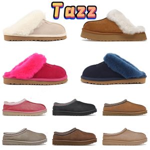 2023 Fashion Womens Tazz Slippers Fur Slides Classic Ultra Mini Platform Boot Tasman Slip-on Les Petites Suede Wool Blend Comfort Winter Designer uggity Booties 36-44