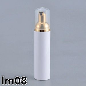 80ML Foam Dispenser Pump Bottles with Gold Pump Top- Plastic Cosmetic Makeup Lotion Storage Container Foaming Foam Soap Dispenser Jar Cerjd