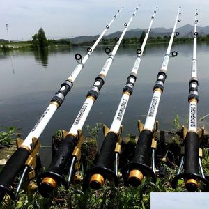 Asta di filatura a canne da pesca alimentatore in fibra di carbonio Pesca Carpa Feederhard FRP Telescopic Pole Drop Delivery Sports Outsoors DHZJ2