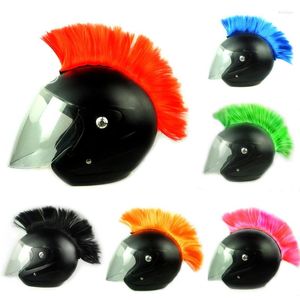 Мотоциклетные шлемы DIY шлем Могавк для волос панк парик для катания