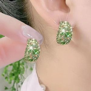 Stud Fashion Light Luxury Crystal Earrings Anti Allergic Earrings Personality Versatile Highend Earrings Womens Jewelry Gifts 230814