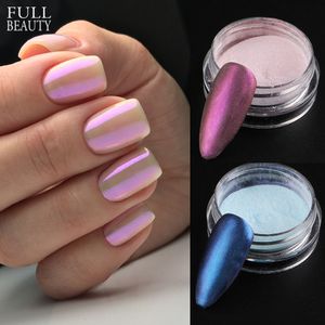 Nail Glitter Aurora Pink Powder Pigment Fairy Rubbing On Nails Art Mirror Chrome Dust Manicure Gel Polish Decorations CHX01 230814