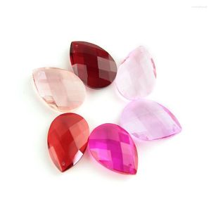 Chandelier Crystal 38mm K9 Glass Colors Gridding Tear Drop Lighting Parts Suncatcher Pendant Prism For Home Wedding Decoration