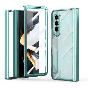 Luksusowe poszycie Clear Vogue Telefon dla Samsung Galaxy Folding Z Fold2 Fold4 Fold3 5G Trwałe pełne ochronę Zawiasu Membrany Ochrona Przezroczystość fałdowania