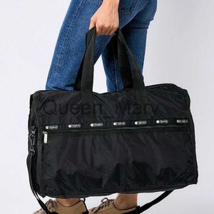 Duffel Bags Новая большая роскошная туристическая сумка нейлоновая багажная сумка мужчины и женщины универсальная сумочка фитнес -мешок черный багажный мешок 4319 J230815