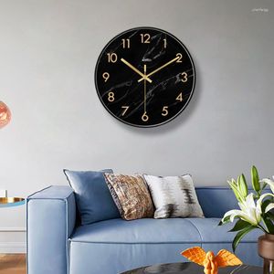 Wall Clocks Home Clock Watch Quartz Classic Hands Elegant Decoration Number Gold Black Art Modern Silent Saat Decor