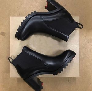 Vinter lyxig röd botto ankel boot movida booty boot calfskin mocka bruna svarta höga klackar lady blixtlåsstövlar klänning bröllop eu35-44