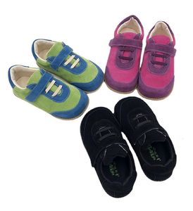Sneakers tipset varumärke högkvalitativ mode äkta läder barn barn skor för pojkar och flickor 2023 Autumn Barefoot 230814