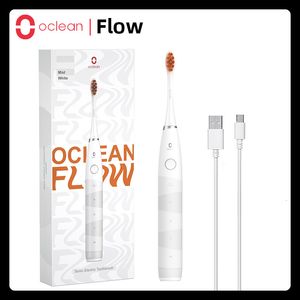 Toothbrush Oclean Flow Sonic Electric Toothbrush Set Rechargeable Automatic Ultrasonic Teethbrush Kit IPX7 Ultrasound Dental Whitener 230814