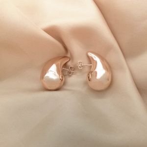 fashion Stud Bottega Earrings 18K Gold Hoop Women Italy Hollow Stainless Steel Hypoallergenic Plated Tear Drop Waterdrop Earring For Girl 230815