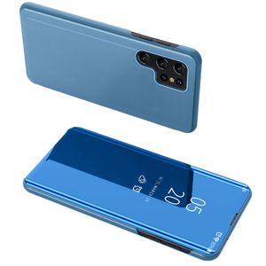 Elektroplatten Spiegel Flip -Ständer Fälle für Samsung Galaxy S23 Ultra S21 Fe S22 Note 20 S20 Telefonversicherungsfondas mit Einzelhandelspaket