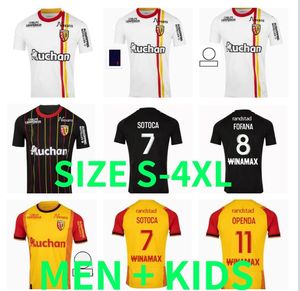 23 24 Maillot RC Lens Soccer Jerseys Kakuta Ganago Sotoca Fofana Gradit Fortes Banza Frankowski 2023 2024 Football Shirts Men Kids Kits Size Size S-XXXL XXXXL