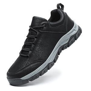 autumn and winter walking fashion designer mens shoes leather waterproof sports shoes mens leisure middle and elderly running large board shoes outdoor shoes men