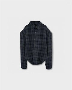 Męskie z kapturem 23ss Wysokiej jakości kratę Vujade kenijima flanelowa kurtka mężczyzn Kobiety 1: 1 Wersja top grube Keep Warm Streetwear Płaszcz