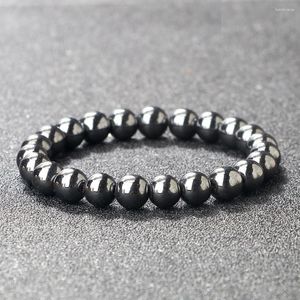Strand Magnetic Healing Bracelet Natural Beads Hematite Stone Therapy Health Care Magnet Charms Men's Jewelry Pulsera