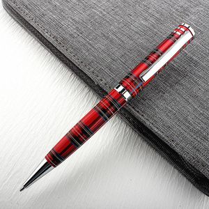 Hohe Qualität 0,7 mm schwarzer Tinten Kugelschreiber silbry Clip Business Executive Fast Writing Pen Luxus