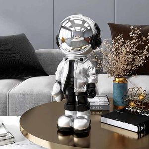 Dekorativa föremål Figurer Nordic Indoor Creative Harts Cartoon Astronaut Statue Home Decoration Desktop Ornament Sculpture Christmas 230815