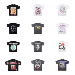 Homens camisetas 2023 Hellstar Manga Tee Homens Mulheres Alta Qualidade Streetwear Hip Hop Moda Camiseta Hell Star Curto 01