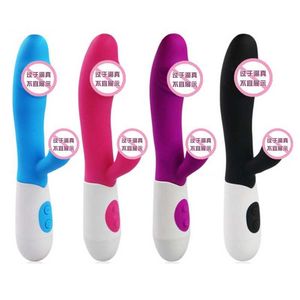 Massaggiatore giocattolo del sesso G Spot vibratore del coniglio Dildo vibrante per le donne Doppio silicone impermeabile femminile Clitoride vaginale anale Av Stick