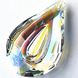 Cristaleiro de cristal preço por atacado 20pcs 76mm claro claro ab k9 vidro jardim de vidro pingentes de pingentes de porta de natal decoração de árvore de natal