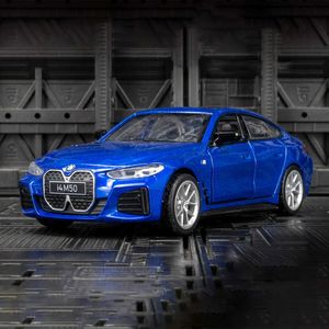 1 34 BMW I4 M50 Supercar Alloy Model Car Toy Diecasts Metal Casting Sound and Light Car Toys For ldren Vehicle T230815