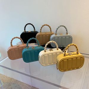 Plånböcker kvinnor kedja resväska messenger väskor pu läder liten crossbody blå vit designer axel koppling kväll fest väska