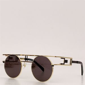 Fashion design metal sunglasses 958 the high-contrast design of the dual metal top line combined with the circular lenses makes a highly fashionable statement