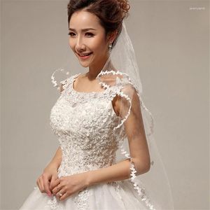 Véus de noiva simples uma camada curta tule white wedding véu para acessórios de noiva Mariage