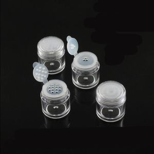 5G 5ML Leere Kunststoff Mini Make-Up Lose Pulver Box Kosmetische Eyeshow Pulver Flaschen Container Concealer Pulver Sichter Glas mit Schraubdeckel Voaj