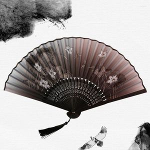 Figurine decorative Fan pieghevole in stile cinese vintage giapponese giapponese semplice arte artigianato regalo per la casa ornamenti danza