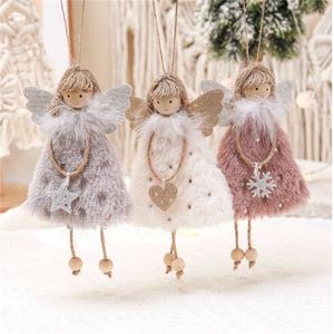 Navidad Noel Ağacı Kolye Süsleri 2024 Yeni Yıl Hediyeleri Noel Melek Dolls Noel Dekorasyonu Home Natal Noel Dekorasyonu GC2259