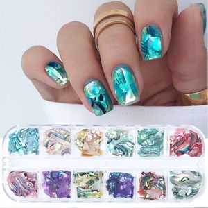 Nail Glitter Irregular Abalone Shell Art Natural Sea Slices Charms Flake Powders Shiny Sequins Manicure Design FBBY 230814
