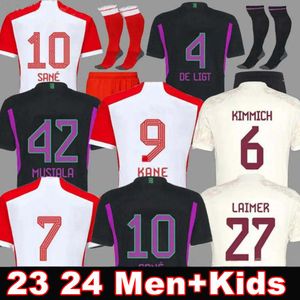 23 24 كرة قدم جيرسي كين 2023 2024 قميص كرة القدم Sane Goretzka Gnabry Camisa de Futebol Men Kids Kits Kimmich Player Bayern Munich Joao Cancelo Neuer