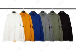 Designerski sweter cp skoczek męski sweter bluza bluza mikrolus casual pullover turtleck dzianin wełna swetry męskie bluzy