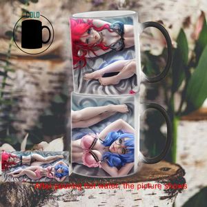 Крупки обесцвечивание чашка 2 женские бикини изображения кружки BSKT-248 Сублимация Кубка тумблеров и тепловой кофейный папа подарки Drinkware