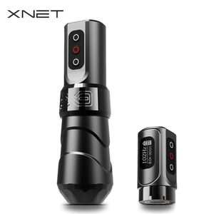 Dövme makinesi Xnet Flux Maksimum Kablosuz Rotaty Pen Coreless Motor 2400mAh Pil Kapasitesi Sanatçı için Dijital Ekran 230814