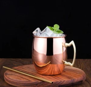 Moskie Mule Rose Gold Hammered Splated Drinkware Copper Cuba Piar Piwo ze stali nierdzewnej