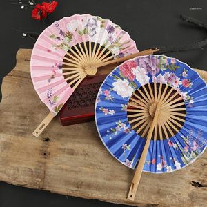 Dekorative Figuren 1PCS Hochwertige zarte Verpackung Chinesische Blumen Bambusklapper Handlüfter für Hochzeits Weihnachtsfeier