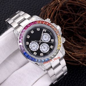 Herren-Diamantuhr, Gummi-Edelstahlband, Designer-Uhr, automatisches Uhrwerk, mechanische Uhr, wasserdicht, Saphirglas, modische Uhr