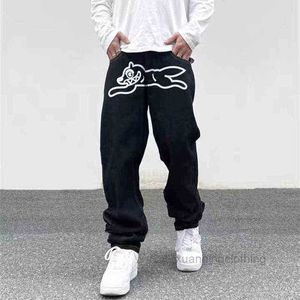 Hundedruck Streetwear Männer Baggy Jeans Hosen Kleidung gerade lose Goth Jeanshose Iziz