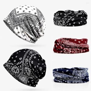 Bandanas Breathable Chemo Caps Womens Man Baggy Slouchy Beanie Hat Headwear Scarf Snood Hats Cancer Two Layers Spring Summer