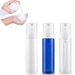 Bottiglia di sapone schiumogeno da 200 ml Dispenser di schiuma con pompa in plastica-Riutilizzabile portatile Vuoto Schiuma per mani Dispenser di schiuma di sapone Bottiglia da viaggio Mini Siz Kifc